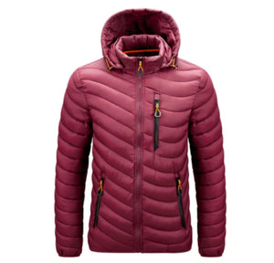 Hiking thick jacket. Windproof, insulated, breathable.