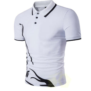 Sporty breathable casual short sleeved polo shirt