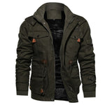 Load image into Gallery viewer, Men&#39;s winter jacket with hood and multiple pockets
