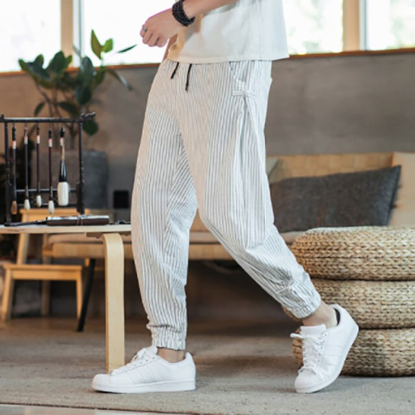 Fashion mens casual loose pants.