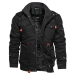 Load image into Gallery viewer, Men&#39;s winter jacket with hood and multiple pockets
