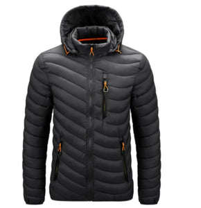 Hiking thick jacket. Windproof, insulated, breathable.