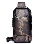 Load image into Gallery viewer, Multifunctional waterproof Oxford USB anti-theft shoulder bag
