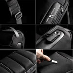 Load image into Gallery viewer, Multifunctional waterproof Oxford USB anti-theft shoulder bag
