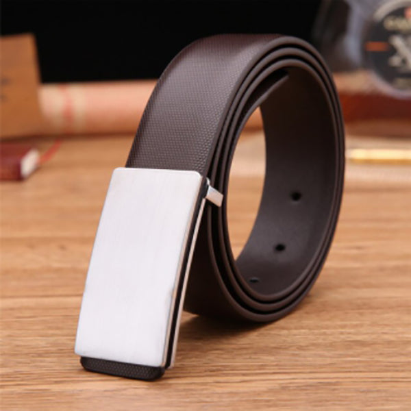 High quality genuine leather belt for business men