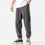 Load image into Gallery viewer, Joggers in cotton and linen for men
