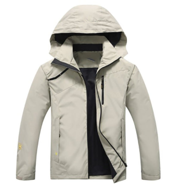 Lightweight hooded track jacket