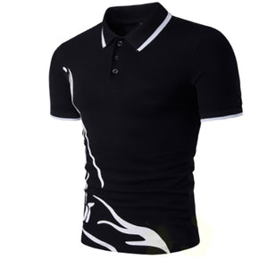 Sporty breathable casual short sleeved polo shirt