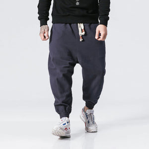 Casual trousers in cotton and linen. Warm winter trousers.