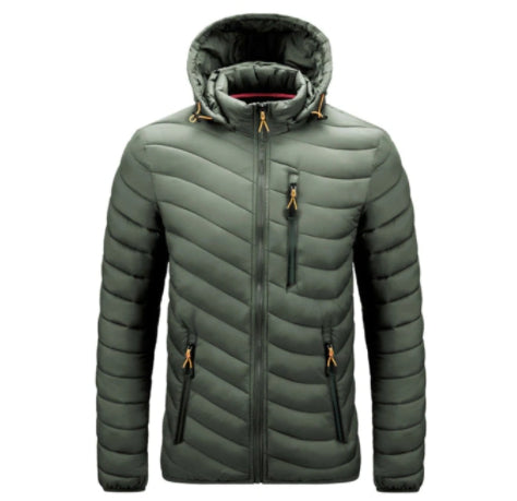 Hiking thick jacket. Windproof, insulated, breathable.